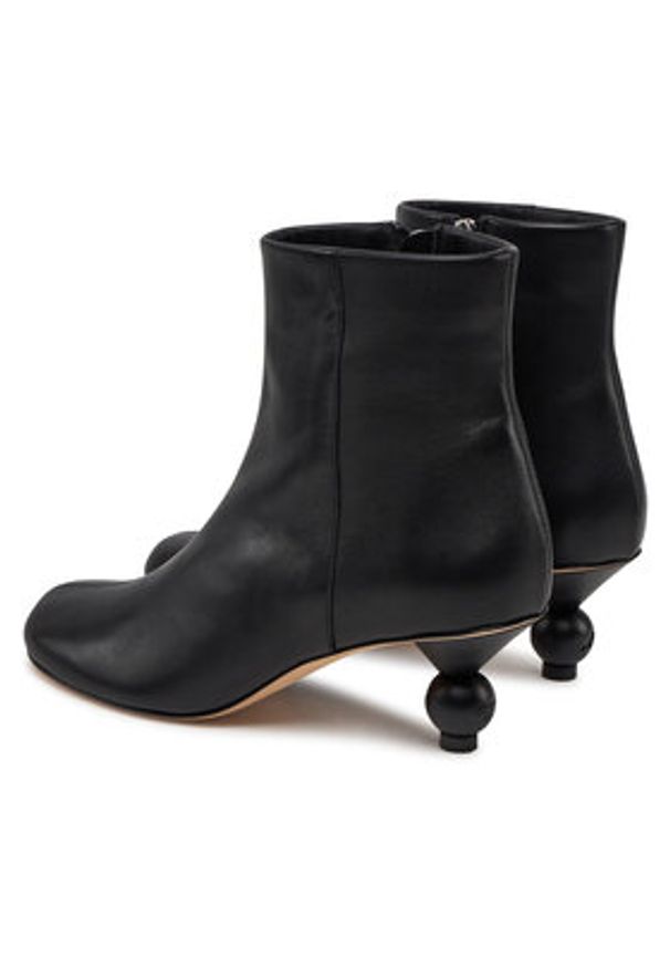 Weekend Max Mara Botki Acro 251579101460 Czarny. Kolor: czarny. Materiał: skóra