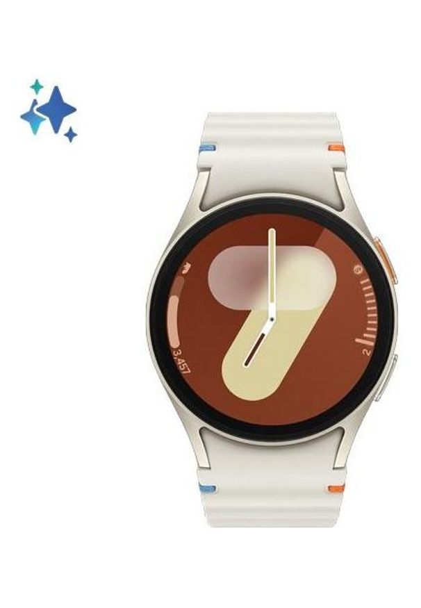 SAMSUNG - Samsung Galaxy Watch 7 40mm Kremowy (L300). Rodzaj zegarka: cyfrowe. Kolor: kremowy. Materiał: skóra. Styl: casual