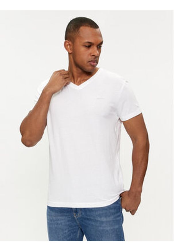 GANT - Gant Komplet 2 t-shirtów 900002018 Biały Regular Fit. Kolor: biały. Materiał: bawełna