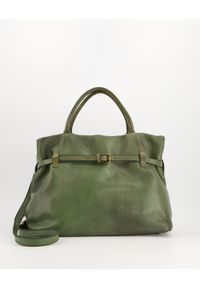 Venezia - Zielona torba w stylu vintage - PREMIUM A008LEKHTOR151. Kolor: zielony. Materiał: skórzane. Styl: vintage #1