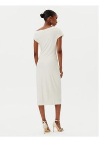 BOSS Sukienka koktajlowa Etrimi2 50540871 Écru Slim Fit. Materiał: wiskoza. Styl: wizytowy #3
