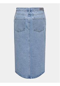 only - ONLY Spódnica jeansowa Bianca 15319268 Niebieski Regular Fit. Kolor: niebieski. Materiał: bawełna