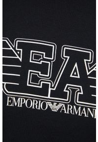 Emporio Armani Underwear bluza 164451.2R287 damska kolor czarny z aplikacją. Kolor: czarny. Materiał: dzianina. Długość rękawa: raglanowy rękaw. Wzór: aplikacja #5