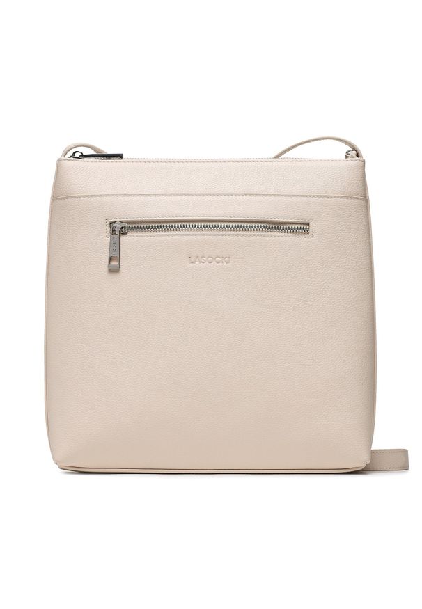 Torebka Lasocki MLM-K-004-03 Ivory. Kolor: beżowy. Materiał: skórzane