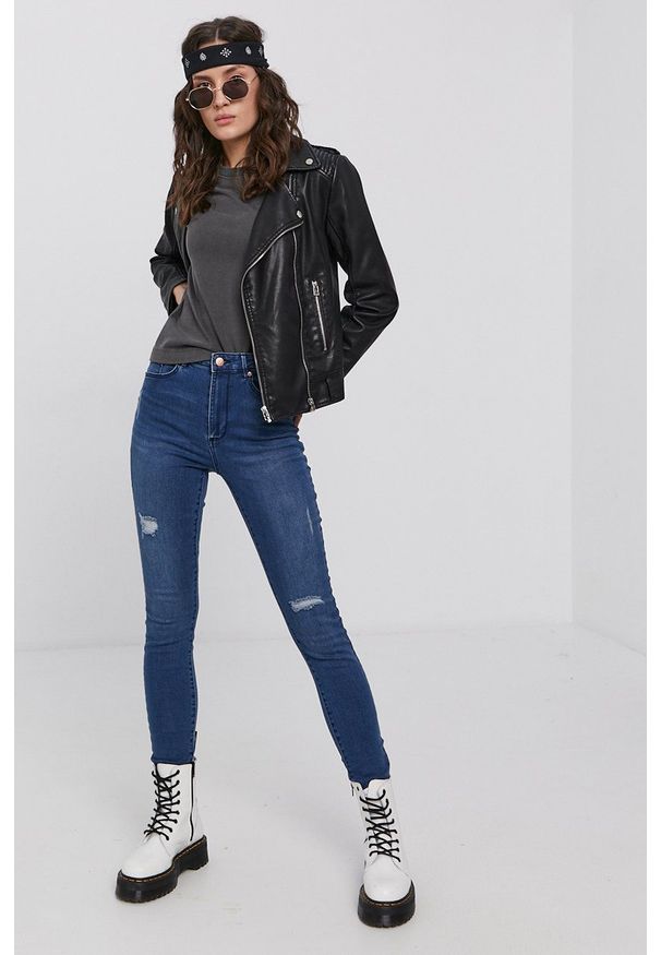 Vero Moda - Jeansy Sophia. Stan: podwyższony. Kolor: niebieski