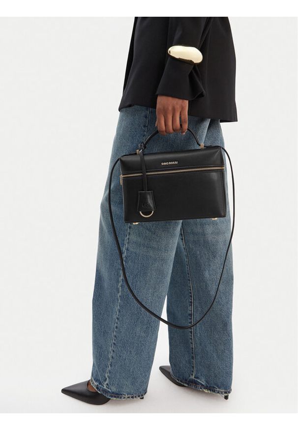 Gino Rossi - GINO ROSSI Torebka EO-LX10265 Czarny. Kolor: czarny