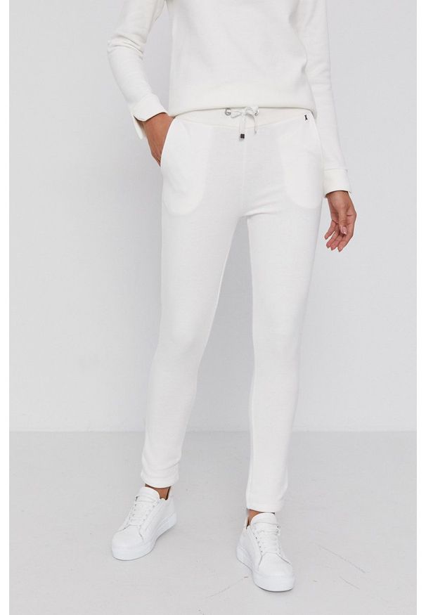 Frieda & Freddies - Spodnie. Kolor: biały. Materiał: dzianina. Wzór: gładki