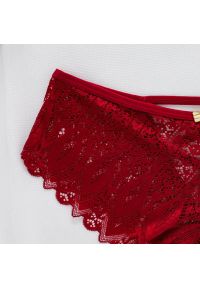 Intica - Majtki koronkowe ze strapsami eleganckie Herlaug. Kolor: biały. Materiał: koronka. Wzór: koronka #7