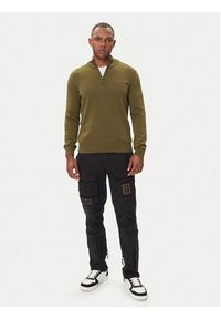 Aeronautica Militare Sweter 252MA1578UL00506 Zielony Regular Fit. Kolor: zielony. Materiał: bawełna #4