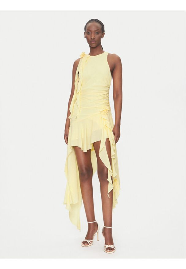 BARDOT - Bardot Sukienka koktajlowa 59046DB Żółty Regular Fit. Kolor: żółty. Materiał: syntetyk. Styl: wizytowy