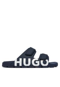 Hugo - HUGO Klapki Evander 50542042 Granatowy. Kolor: niebieski. Materiał: syntetyk #1