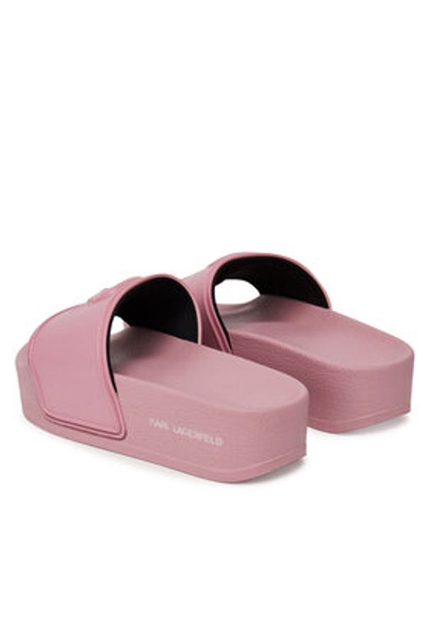 Karl Lagerfeld - KARL LAGERFELD Klapki Kondo Maxi KL80819M Różowy. Kolor: różowy. Materiał: syntetyk