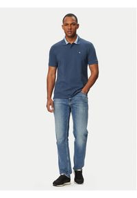 Calvin Klein Jeans Polo LV04RG234G Granatowy Regular Fit. Typ kołnierza: polo. Kolor: niebieski. Materiał: bawełna #3