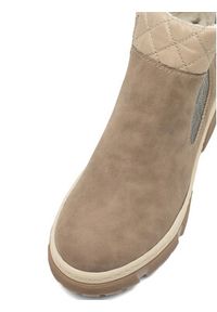 Rieker Botki X8674-64 Beżowy. Kolor: beżowy. Materiał: materiał #7