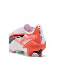 Puma - Buty piłkarskie ULTRA 5 ULTIMATE FG PUMA White Black Glowing Red. Zapięcie: sznurówki. Kolor: biały, czerwony, wielokolorowy, czarny. Sport: piłka nożna