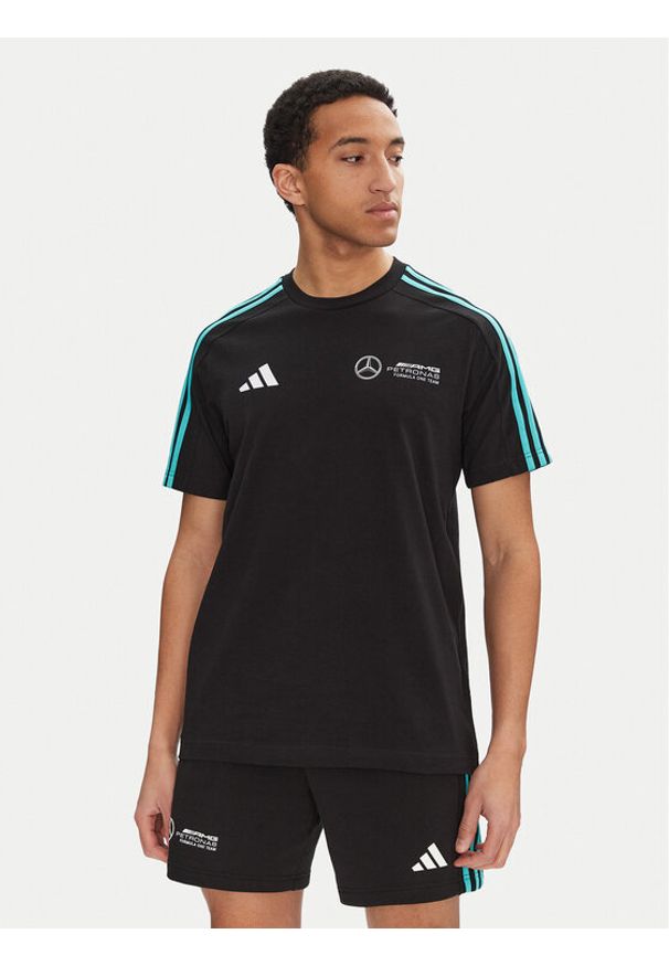 Adidas - adidas T-Shirt Mercedes - AMG Petronas Formula One Team DNA JV5425 Czarny Regular Fit. Kolor: czarny. Materiał: bawełna