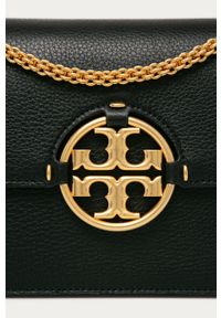 Tory Burch - Torebka skórzana. Kolor: czarny. Wzór: gładki. Materiał: skórzane. Rozmiar: małe. Rodzaj torebki: na ramię #3