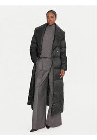 TwinSet - TWINSET Kurtka puchowa 252TT2050 Czarny Regular Fit. Kolor: czarny. Materiał: syntetyk. Sezon: zima #6