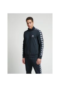 Kurtka Hummel Nathan 2.0 zip. Kolor: biały, czarny, wielokolorowy. Materiał: polar, dresówka