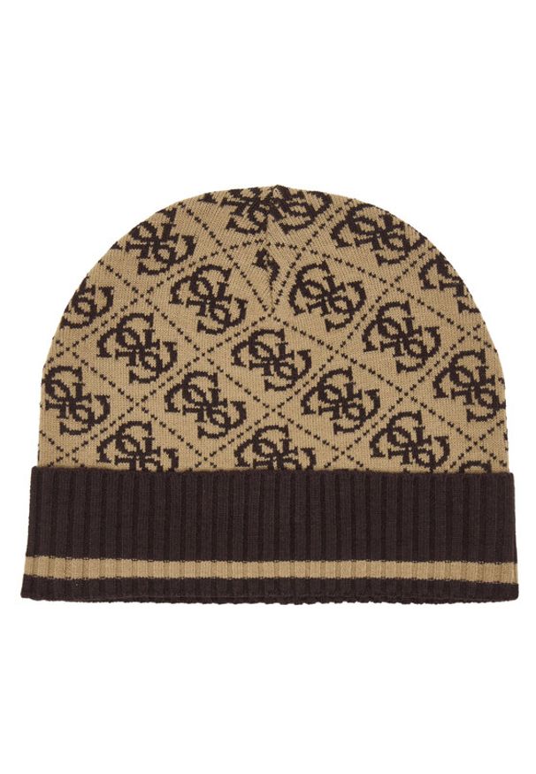 Guess Czapka AM5028 POL01 Brązowy. Kolor: brązowy. Materiał: akryl, materiał