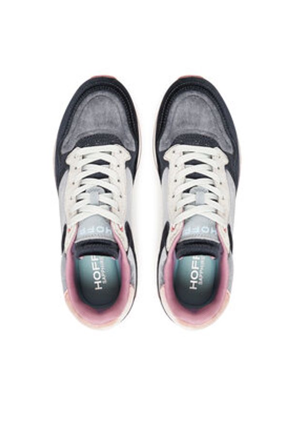 HOFF Sneakersy Sapphire 22402019 Niebieski. Kolor: niebieski. Materiał: skóra, zamsz