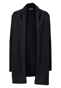 Długi sweter bez zapięcia bonprix czarny. Kolor: czarny. Długość: długie #1