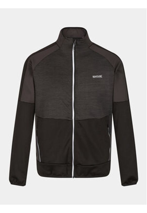 Regatta Kurtka softshell Yare VII RML242 Czarny Regular Fit. Kolor: czarny. Materiał: syntetyk