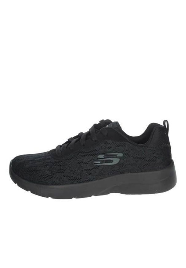 skechers - Buty do chodzenia damskie Skechers Dynamight 20. Kolor: czarny. Materiał: syntetyk, materiał. Szerokość cholewki: normalna. Model: Skechers Sport. Sport: turystyka piesza