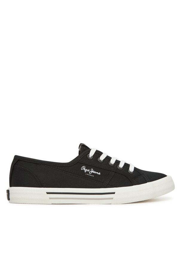 Pepe Jeans Tenisówki Brady Basic W PLS31287 Czarny. Kolor: czarny. Materiał: materiał