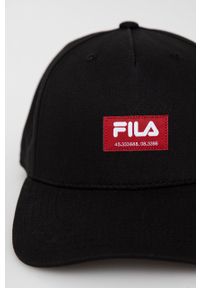 Fila czapka kolor czarny z aplikacją. Kolor: czarny. Wzór: aplikacja #3