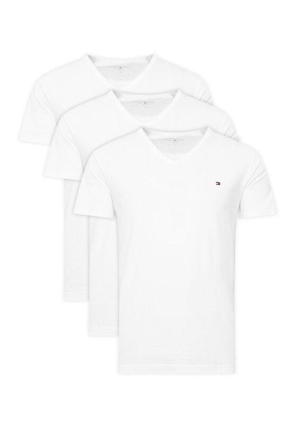 TOMMY HILFIGER - Tommy Hilfiger Komplet t-shirtów UM0UM03637 Biały Regular Fit. Kolor: biały. Materiał: bawełna
