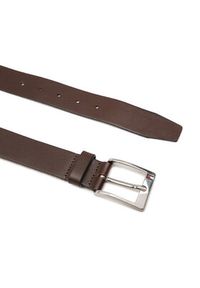 TOMMY HILFIGER - Tommy Hilfiger Pasek Męski New Aly Belt AM0AM08363 Brązowy. Kolor: brązowy. Materiał: skóra