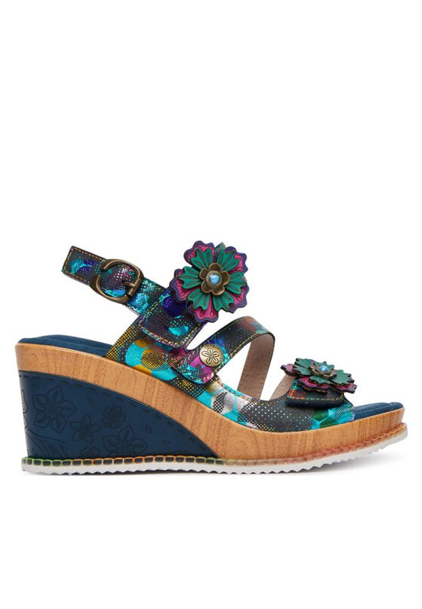 Laura Vita Sandały Ballon 22 Kolorowy. Materiał: skóra. Wzór: kolorowy