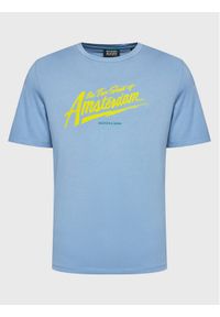 Scotch & Soda T-Shirt 169945 Błękitny Regular Fit. Kolor: niebieski. Materiał: bawełna