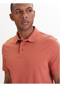 Calvin Klein Polo LV04LB276G Pomarańczowy Regular Fit. Typ kołnierza: polo. Kolor: pomarańczowy. Materiał: bawełna #4