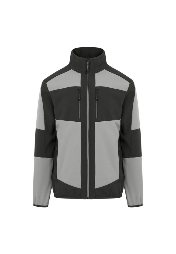 Regatta - Kurtka Unisex Dla Dorosłych EVolve 2 Layer Soft Shell. Kolor: fioletowy, szary, wielokolorowy. Materiał: elastan, poliester, materiał. Sport: turystyka piesza