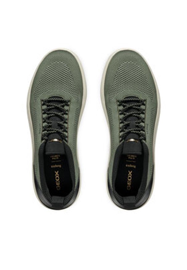 Geox Sneakersy U Spherica U55BYE 0009T C0450 Zielony. Kolor: zielony. Materiał: materiał