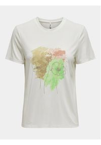 only - ONLY T-Shirt 15303212 Biały Regular Fit. Kolor: biały. Materiał: syntetyk #8