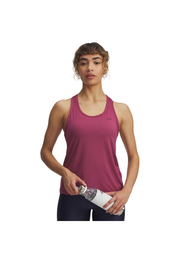 Damski tank top Under Armour Tech Knockout. Kolor: różowy. Sport: fitness