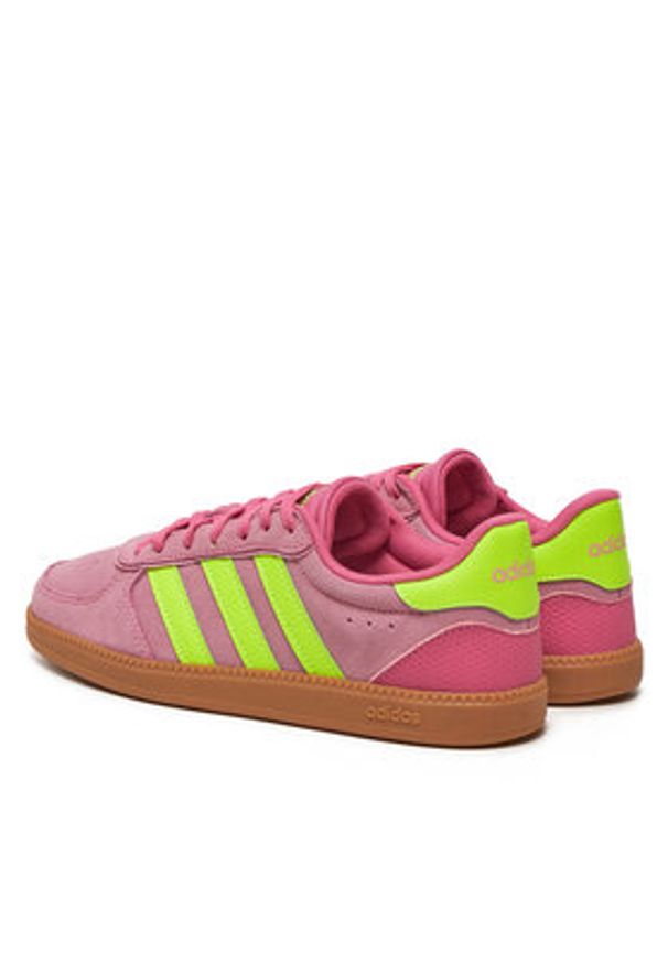 Adidas - adidas Sneakersy Breaknet Sleek JH6899 Różowy. Kolor: różowy. Materiał: skóra, zamsz