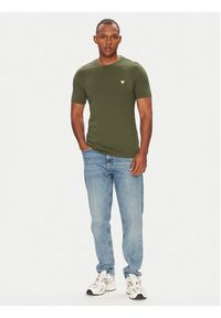 Guess T-Shirt M2YI36 I3Z14 Zielony Slim Fit. Kolor: zielony. Materiał: bawełna #5