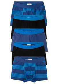 bonprix - Bokserki z miękką bawełną (5 par). Kolor: niebieski. Materiał: bawełna #1