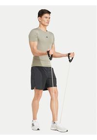 Adidas - adidas Koszulka techniczna Techfit Compression JE6700 Zielony Slim Fit. Kolor: zielony. Materiał: syntetyk. Technologia: Techfit (Adidas) #4