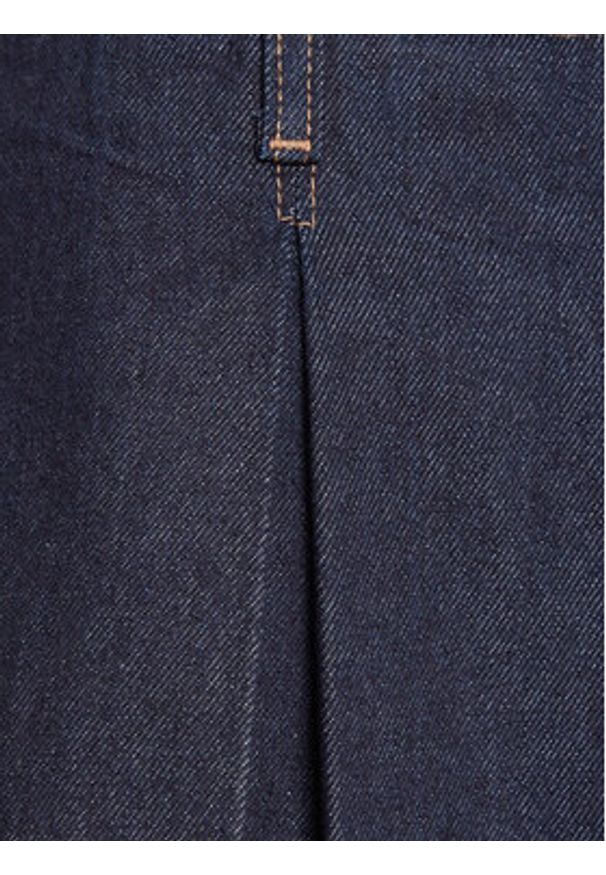 Calvin Klein Jeans Spódnica jeansowa LV047C717G Granatowy Regular Fit. Kolor: niebieski. Materiał: bawełna