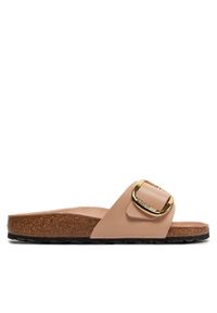 Birkenstock Klapki Madrid 1026496 Beżowy. Kolor: beżowy. Materiał: skóra