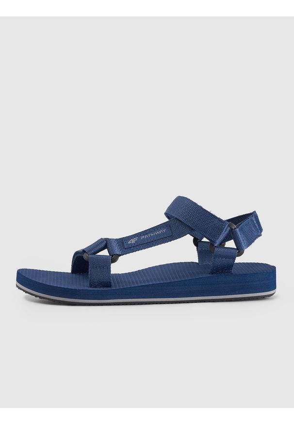 4f - 4F Sandały chłopięce - granatowe 36. Zapięcie: rzepy. Kolor: niebieski. Materiał: guma
