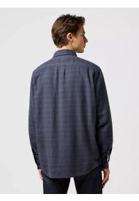 Wrangler - MĘSKA KOSZULA WRANGLER 1 PKT FLANNEL SHIRT MIDNIGHT GREY 112371523 #4