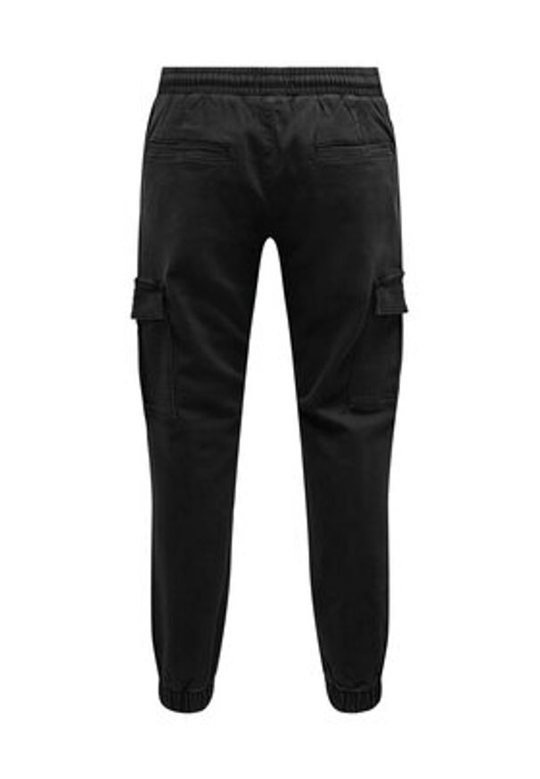 Only & Sons Spodnie materiałowe 22027398 Czarny Regular Fit. Kolor: czarny. Materiał: bawełna