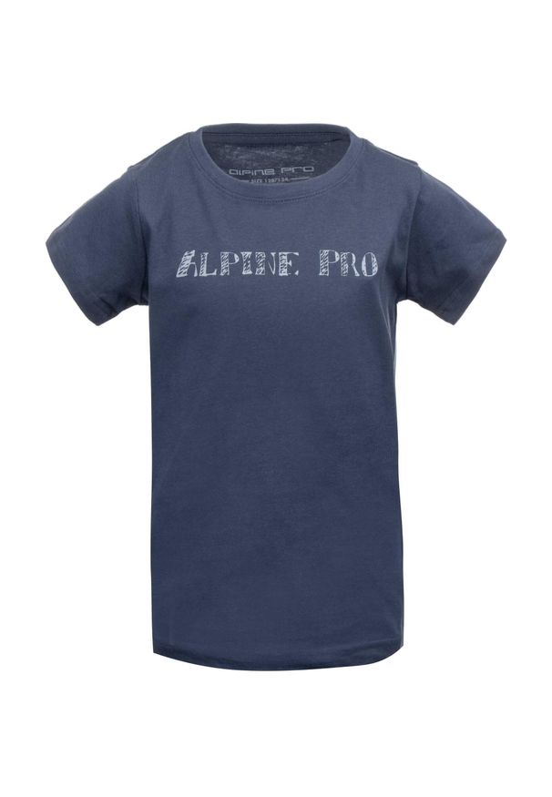 ALPINE PRO - Dziecięcy T-shirt Alpine Pro Blaso 116-122 - Wygodny i Oddychający. Kolor: wielokolorowy. Materiał: bawełna. Wzór: nadruk. Sport: kolarstwo