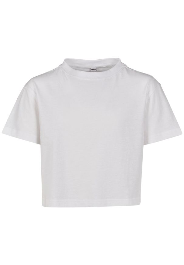 BUILD YOUR BRAND - Koszulka Z Dżerseju Dla Dziewcząt. Kolor: biały. Materiał: jersey
